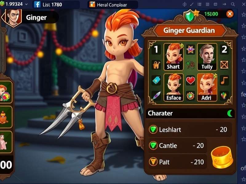 Heroic Ginger Guardian gameplay screenshot showing character in action